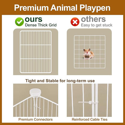 12 Panels Small Animal Playpen, Pet Playpen, C&C Cage - Image 6