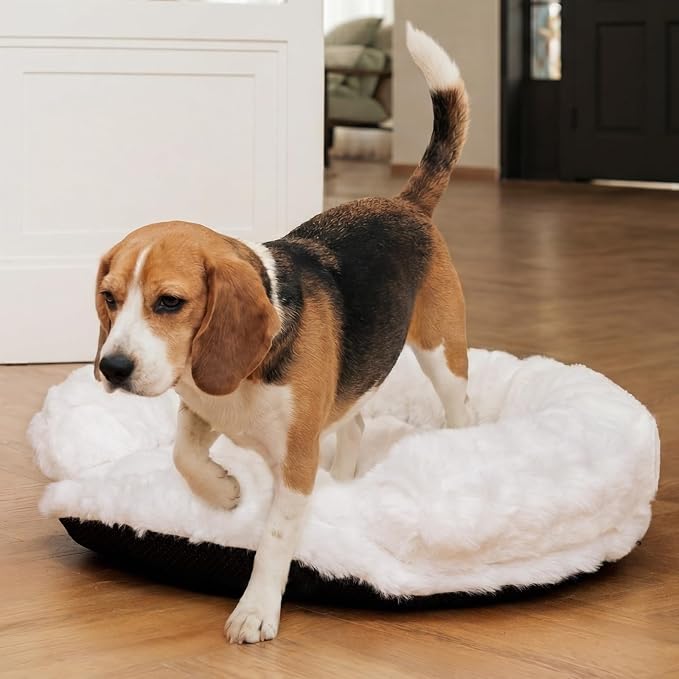 Dog Bed Couch Sofa for Small Medium Dogs and Cats Round Plush Orthopedic Sofa - Image 8