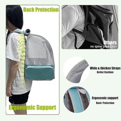 halinfer Bird Backpack Carrier Cage, Front Zipper Opening Portable Bird Travel - Image 5