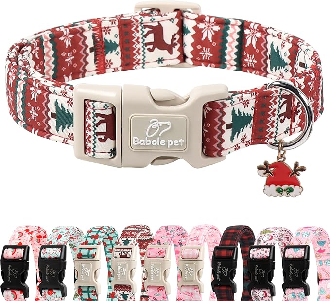 Christmas Dog Collar for Puppy Small Dogs by Babolepet