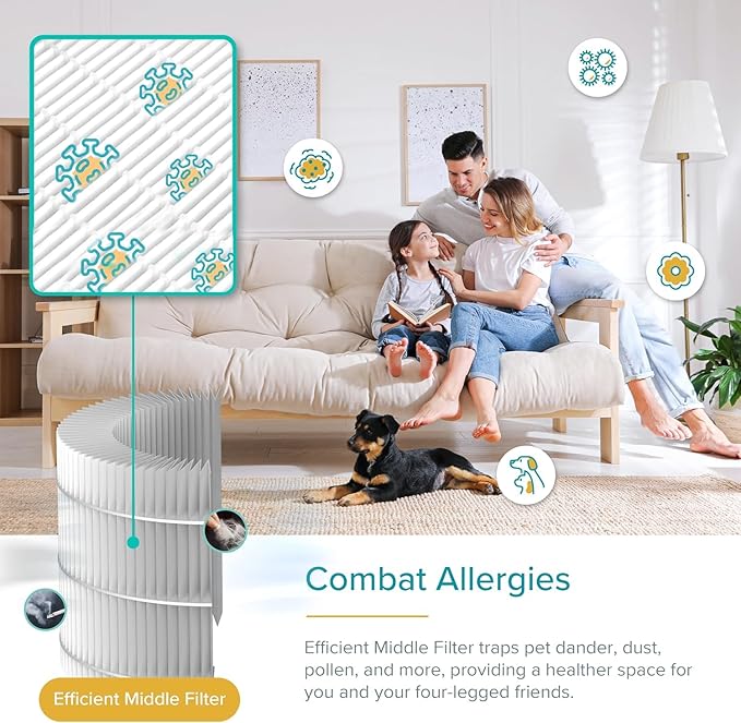 LEVOIT Air Purifier for Pets, Large Rooms, and Bedrooms, HEPA Sleep Mode - Image 7