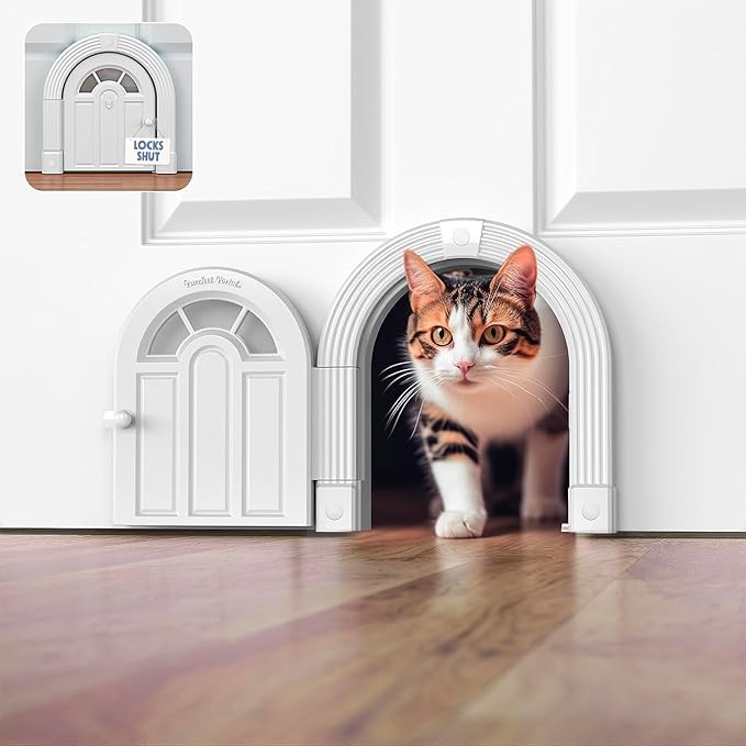 Purrfect Portal Meow Manor® Cat Door Interior Door by PurrfectPortal