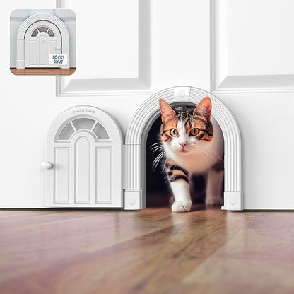 Purrfect Portal Meow Manor® Cat Door Interior Door by PurrfectPortal