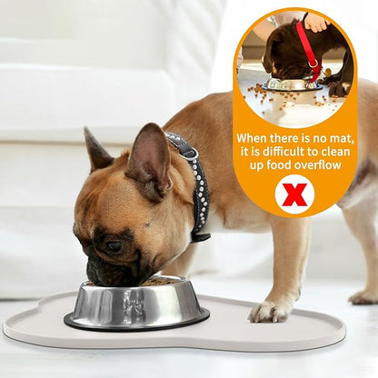 Ptlom Dog Food Mat Anti-Slip Dog Bowl Mats - Image 3