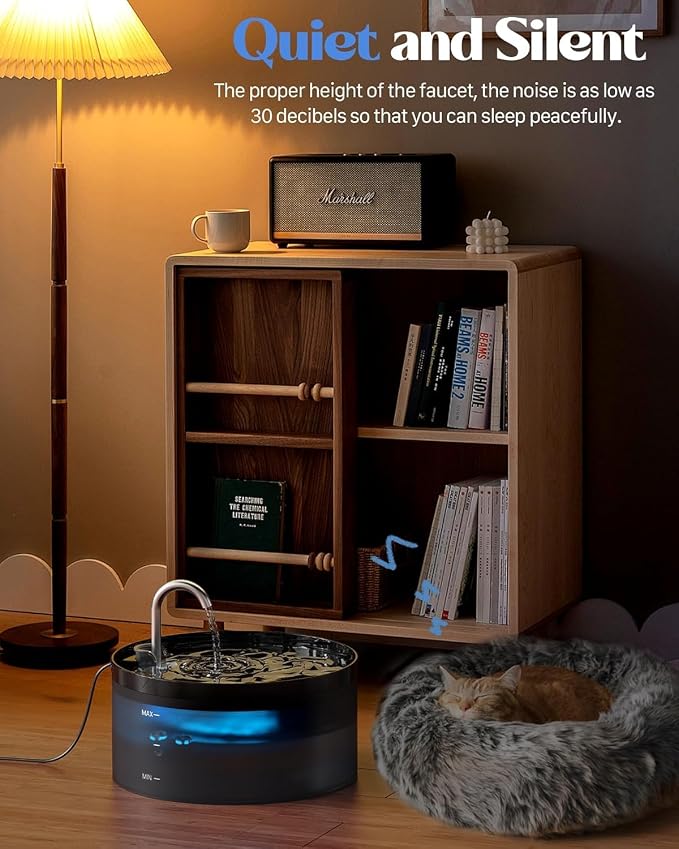Cat Water Fountain Pet Fountain: Cat Water Dispenser - 108oz/3.2L Automatic Pet - Image 5