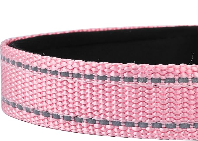 Reflective Dog Collar, Adjustable Soft Neoprene Padded Nylon Pet Collars - Image 5