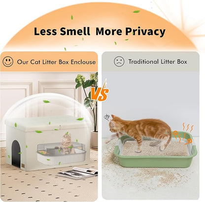 3-in-1 Cat Litter Box Enclosure - Image 3