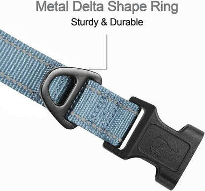 Joytale Reflective Dog Collar, Soft Neoprene Padded, Metal D-Ring, Nylon Pet - Image 3