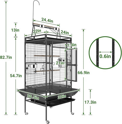 82 Inch Bird Cage, BOINN Bird Flight Cages - Image 3