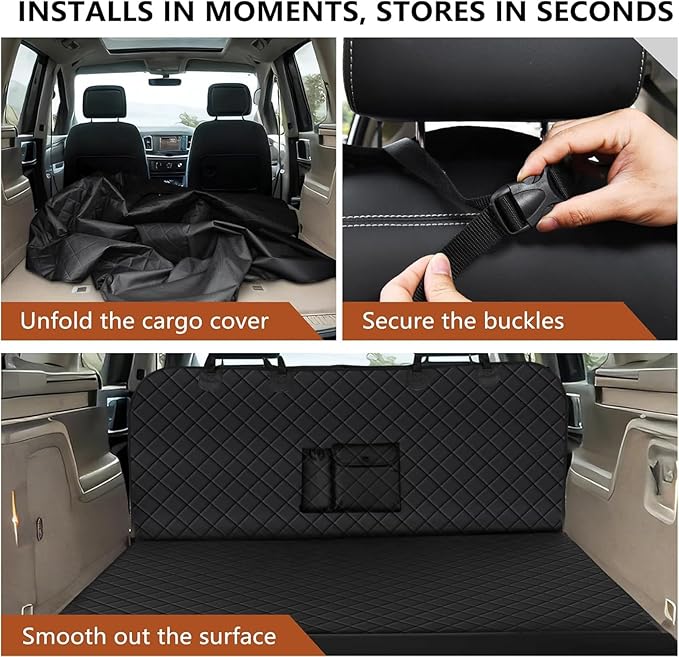 Universal Cargo Liner for SUV – Waterproof Dog Trunk Mat, Non-Slip Back Seat - Image 3