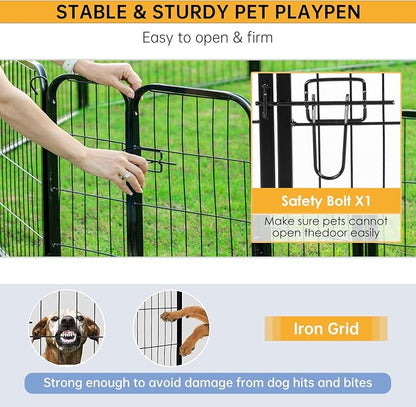 BestPet | Dog Playpen | 24 Inch, 24 Panels | Heavy Duty Metal Pet Exercise Pen - Image 5