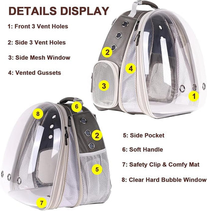 Front Extension Cat Backpack Carrier Cage - Image 7