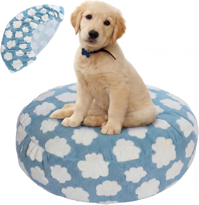 Youyole Medium Washable Round Dog Bed Cover Replacement Waterproof 30 x 30 x 10 by Ajaredlulu