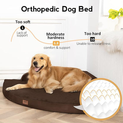 Large Orthopedic Dog Bed with Sides Big Dog Beds with Removable Washable Cover - Image 2
