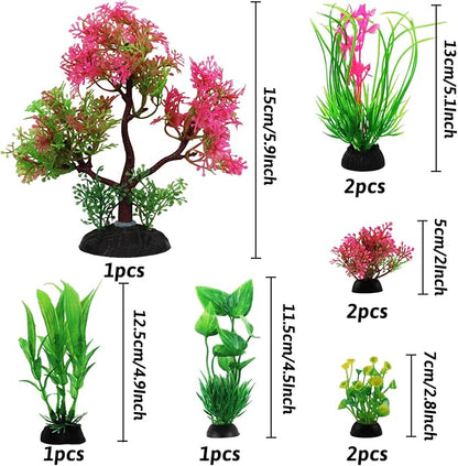 Aquarium Plants with Natural Decorations Shells - Image 2