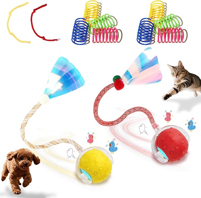 Interactive Cat Toys Ball for Indoor Cats, Automatic Cat Toy by Petayouj