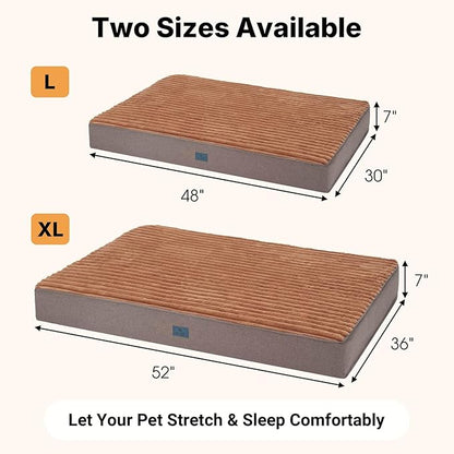 Veehoo Orthopedic Memory Foam Dog Bed, 7 Inch Thick Extra Large XXL Dog Bed - Image 4