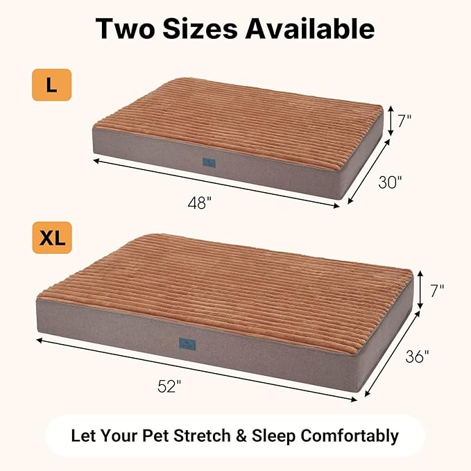 Veehoo Orthopedic Memory Foam Dog Bed, 7 Inch Thick Extra Large Dog Bed XL - Image 4