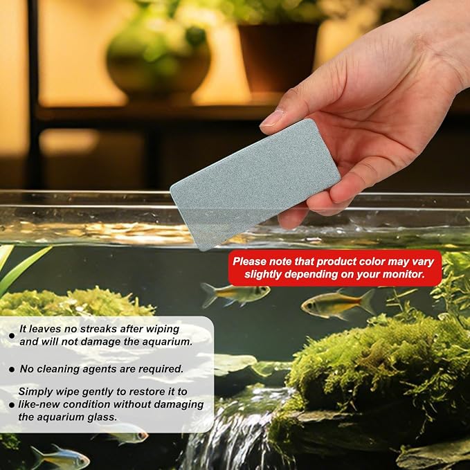 Aquarium Cleaning Tools Kit, Includes 4 Double Sided Sponge Scrubbers 2 Suction - Image 4