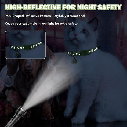 4PCS Breakaway Cat Collars, Reflective Cat Collar - Image 2
