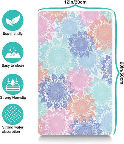 Pet Feeding Mat for Floors Waterproof Dog Mat for Food and Water Absorbent - Image 4