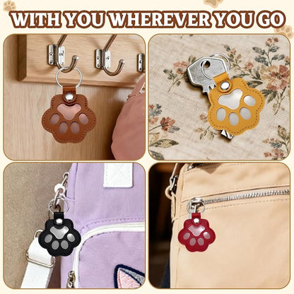 Custom Leather Pet Fur Keychain – Personalized Memorial Keepsake Keyring - Image 5