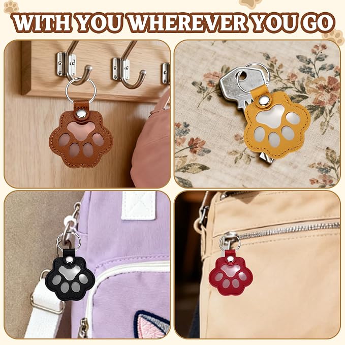 Custom Leather Pet Fur Keychain – Personalized Memorial Keepsake Keyring - Image 5