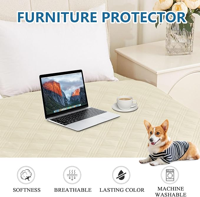 hyha Waterproof Dog Blanket, Reversible Pet Bed Blanket, Soft Sofa Couch Cover - Image 7