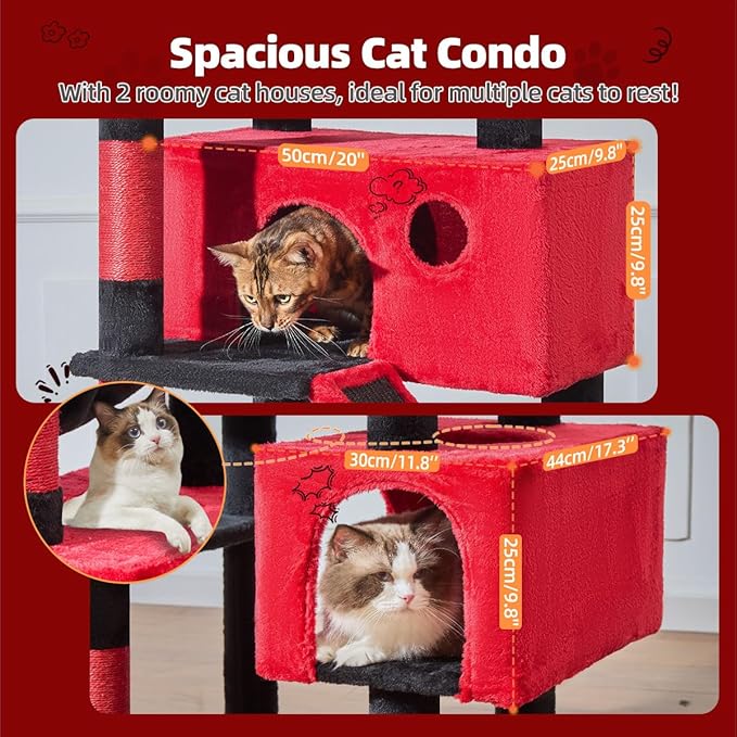 Taoqimiao Gothic Cat Tree 71-Inch, Cat Tower - Image 4