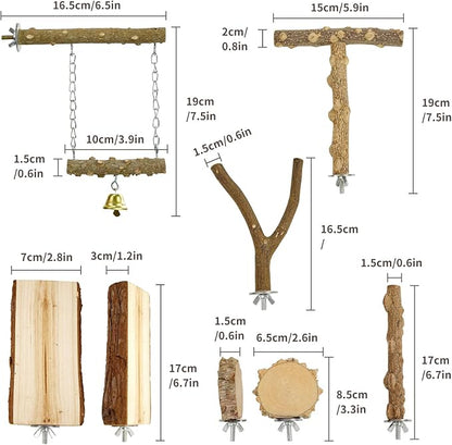 Bird Perches, Bird Perch Chewing Stick Cage Accessories Parrot Climbing - Image 2
