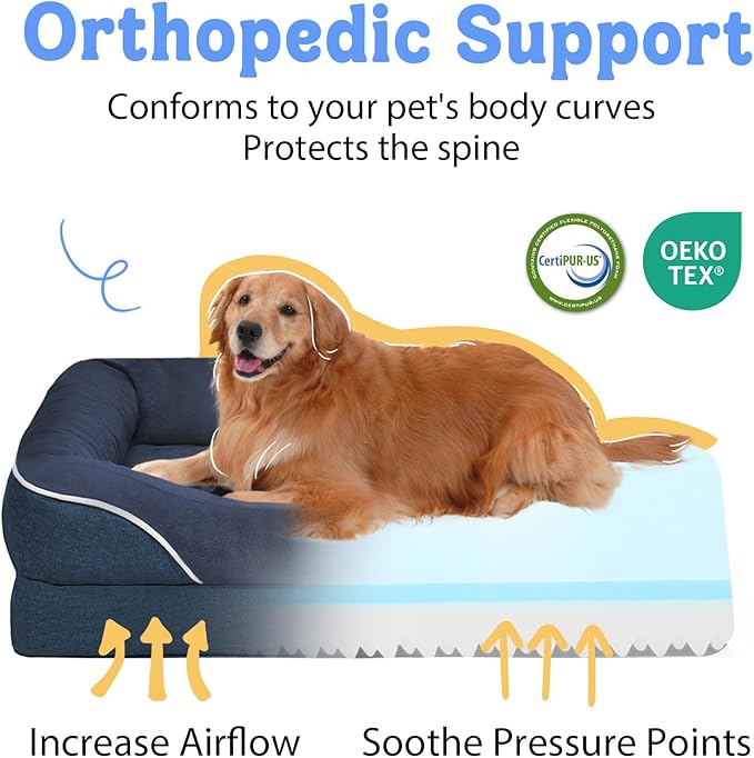 Washable Orthopedic Large Dog Bed - Image 2