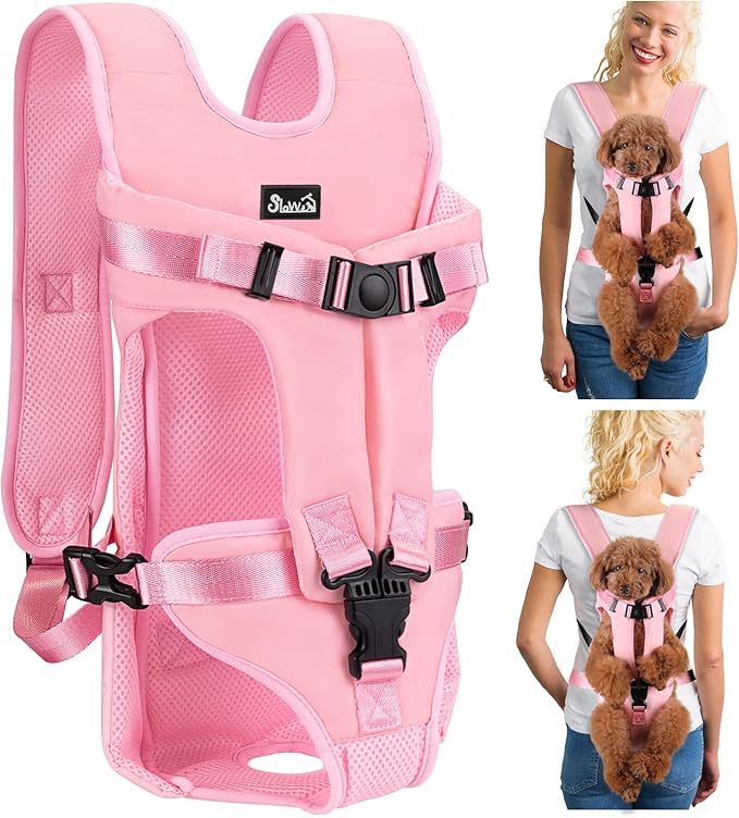 Lukovee Dog Backpack Carrier, Legs Out Easy-fit Dog Front Carrier by Lukovee