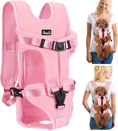 Lukovee Dog Backpack Carrier, Legs Out Easy-fit Dog Front Carrier by Lukovee