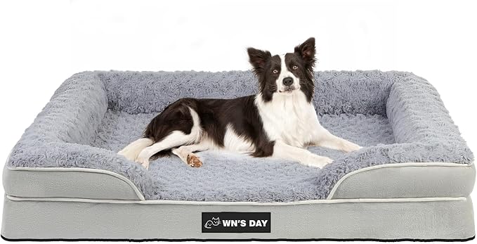 Orthopedic Dog Bed for Large Medium Sized, Washable Memory Foam Large Dog Bed by Unknown
