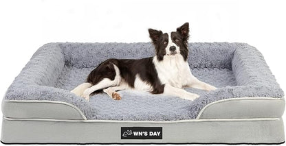 Orthopedic Dog Bed for Large Medium Sized, Washable Memory Foam Large Dog Bed by Unknown