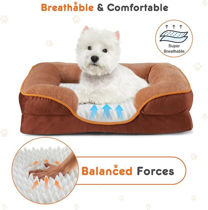 Sweetcrispy Orthopedic Dog Bed, Large Memory Foam Puppy Cat Bed - Image 4