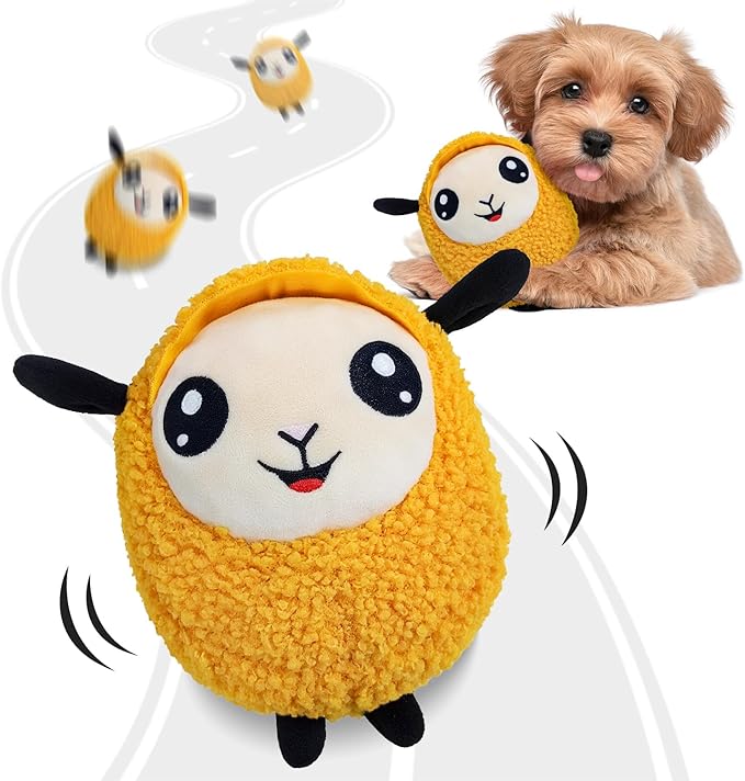 Interactive Moving Dog Toys, 2025 Upgraded Jumping Squeaky Moving Dog Ball by Huimpet