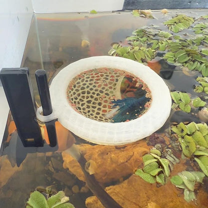 Fish Tank Floating Betta Hide，Betta or Shrimp Burrows and Hammock, Fish and by HOZOE