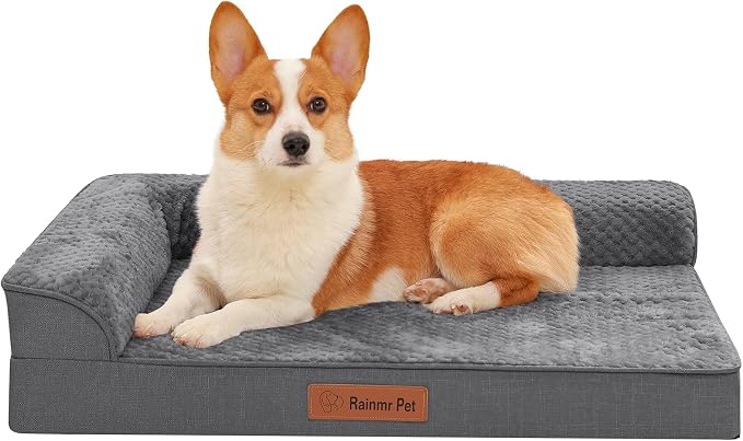 Orthopedic Dog Bed Medium Size Dog, Memory Foam Dogs Bed by RainmrBedding