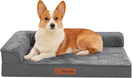Orthopedic Dog Bed Medium Size Dog, Memory Foam Dogs Bed by RainmrBedding