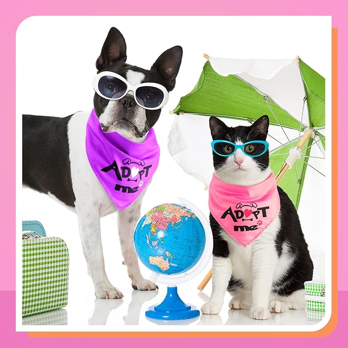 40 Pieces Adopt Me Dog Bandanas Bulk Multi Colors Bibs Triangle Dog Washable - Image 4