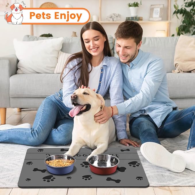 Pet Feeding Mat-Absorbent Pet Placemat - Image 8
