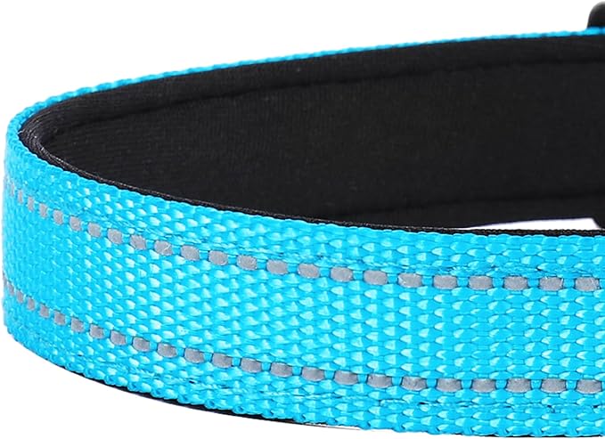 Reflective Dog Collar, Adjustable Soft Neoprene Padded Nylon Pet Collars - Image 5