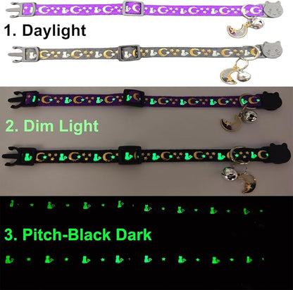 2 Pack Breakaway Cat Collars, Glow in Dark - Image 6