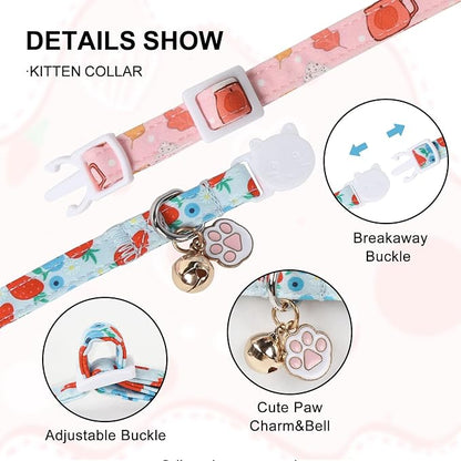Unique Style Paws Kitten Collar, Cute Cat Collar - Image 3
