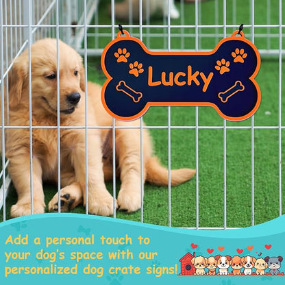 Personalized Dog Crate Sign Custom Dog Kennel Accessories Name Plate Doghouse - Image 6