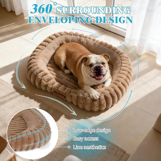 Cute Dog Bed for Medium Size Dog, Calming Medium Dog Cat Bed - Image 4