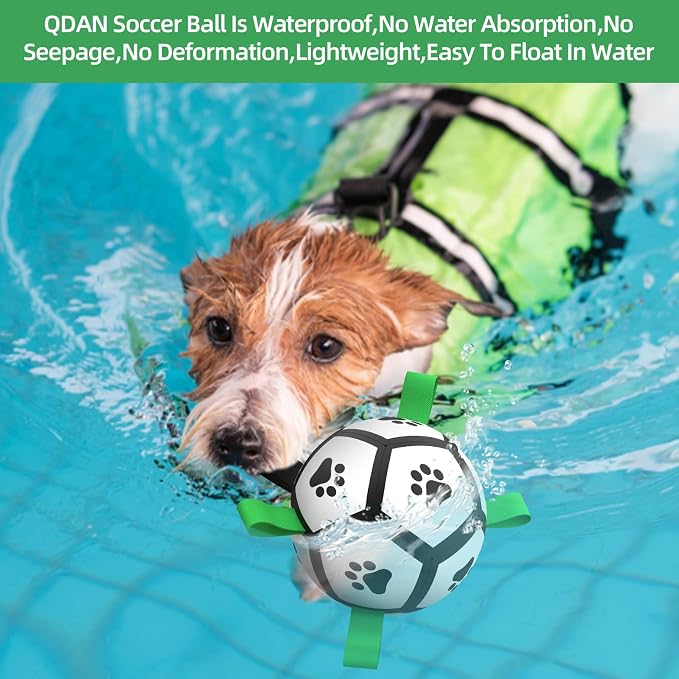 QDAN Dog Toys Soccer Ball with Straps, Interactive Toys - Image 5