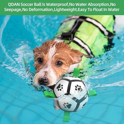 QDAN Dog Toys Soccer Ball with Straps, Interactive Toys - Image 5