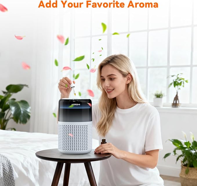 AIRROMI HEPA Air Purifier for Bedroom&Home, Pet Air Purifier for Home Pets - Image 7